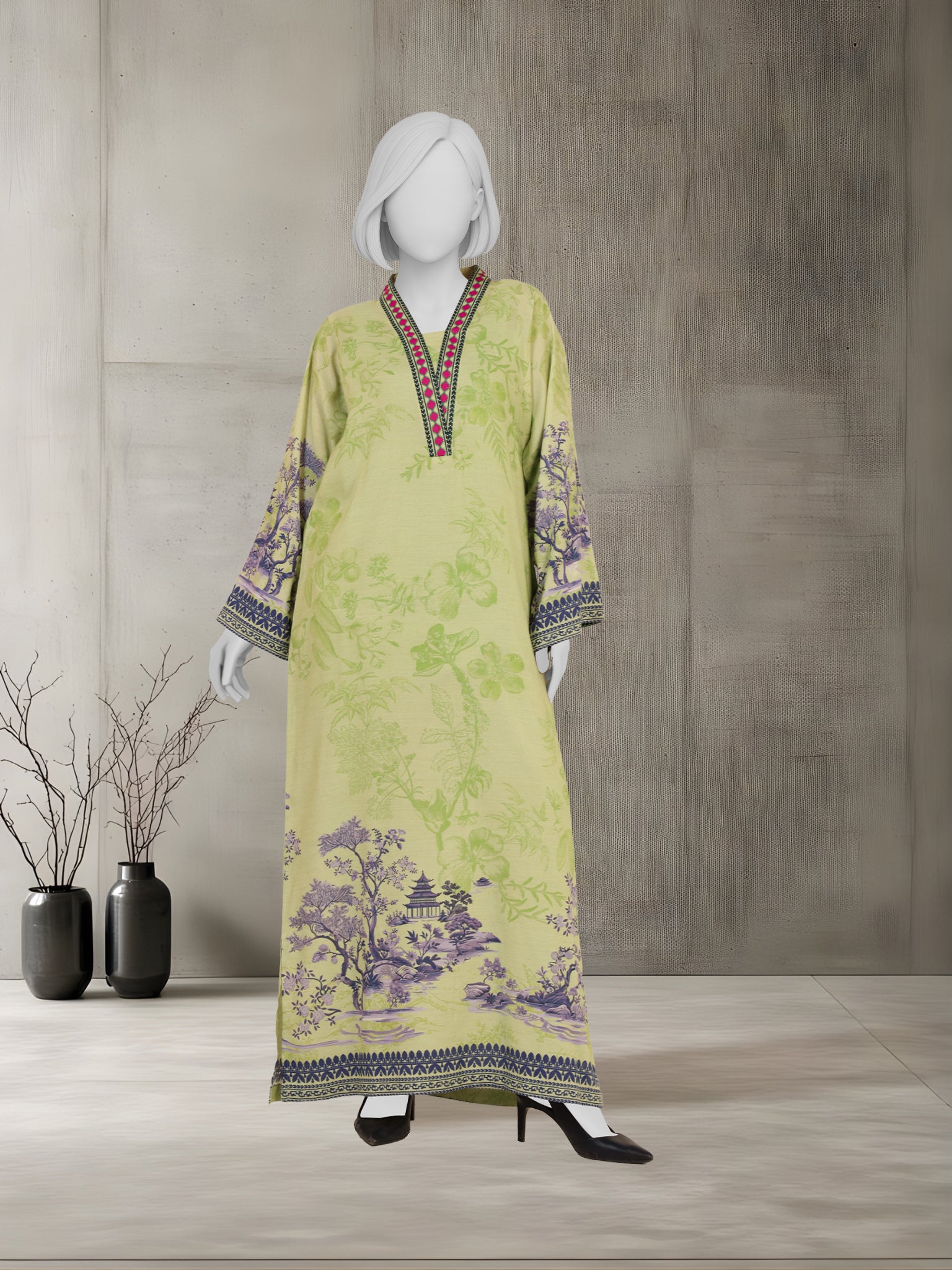1Pc Stitched Luxury Sparkle Shirt | PJSP-260918