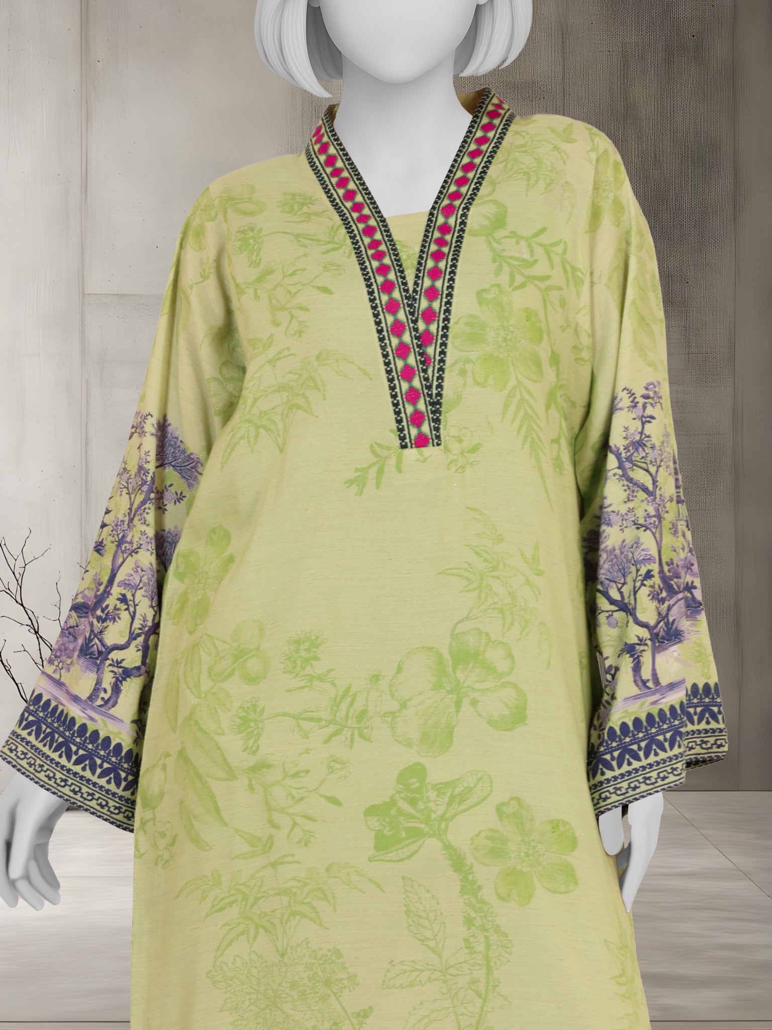 1Pc Stitched Luxury Sparkle Shirt | PJSP-260918
