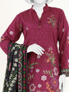 Printed Viscose 3Pc Unstitched Suit | PJVC-250901