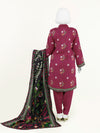 Printed Viscose 3Pc Unstitched Suit | PJVC-250901