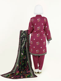 Printed Viscose 3Pc Unstitched Suit | PJVC-250901