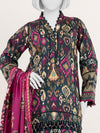 Printed Viscose 3Pc Unstitched Suit | PJVC-250904