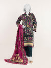 Printed Viscose 3Pc Unstitched Suit | PJVC-250904