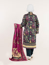 Printed Viscose 3Pc Unstitched Suit | PJVC-250904