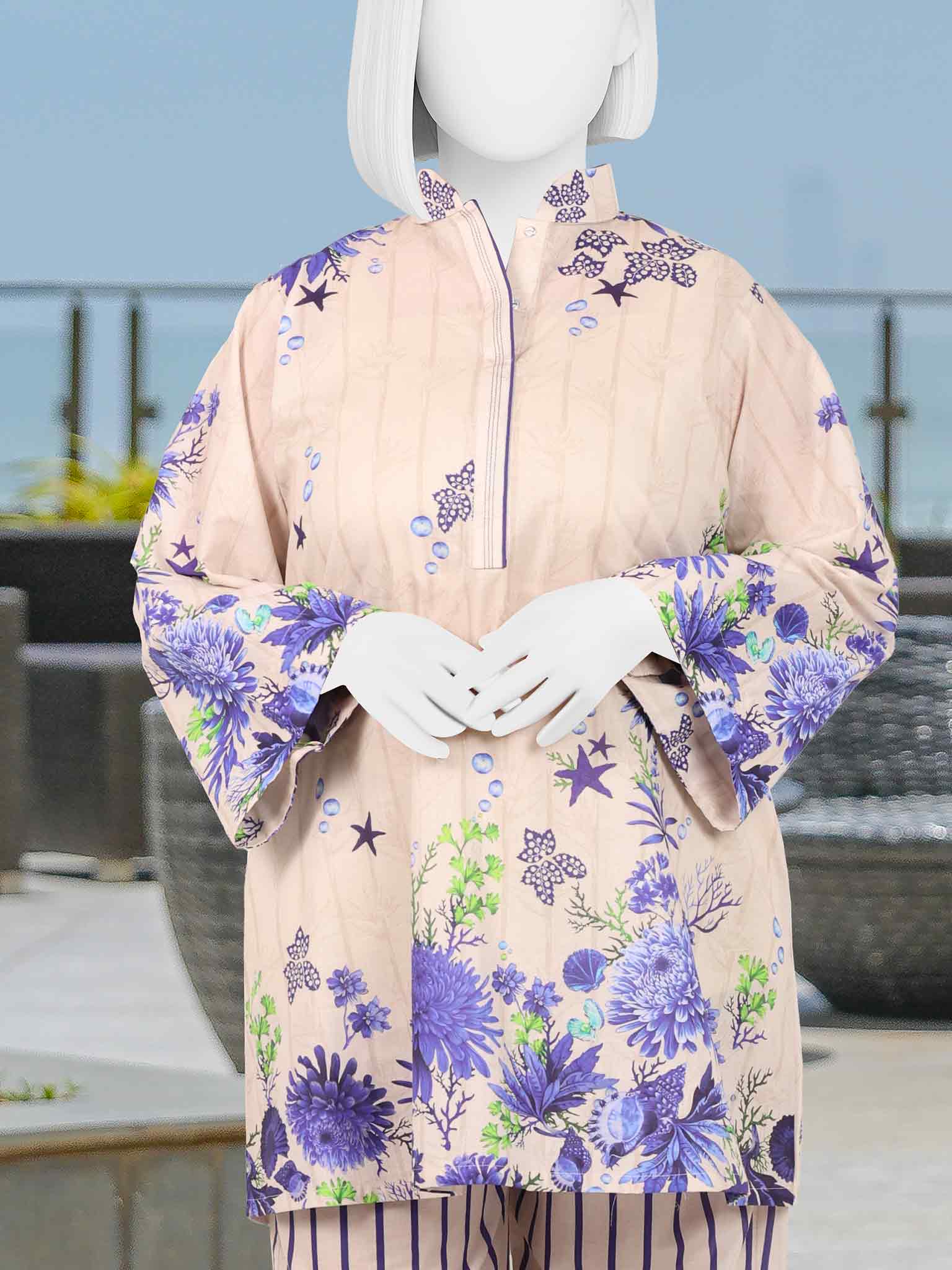 Printed Lawn Co-Ord Set  | PJWWUC-25002