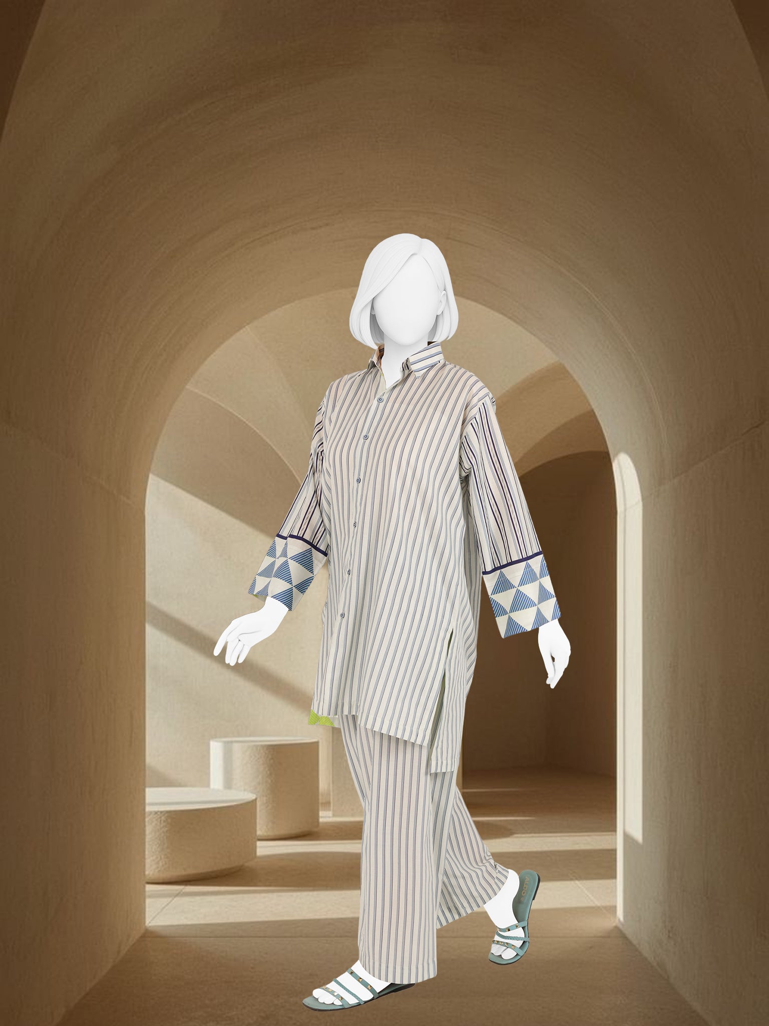 Printed Lawn Co-Ord Set  | PJWWUC-25007