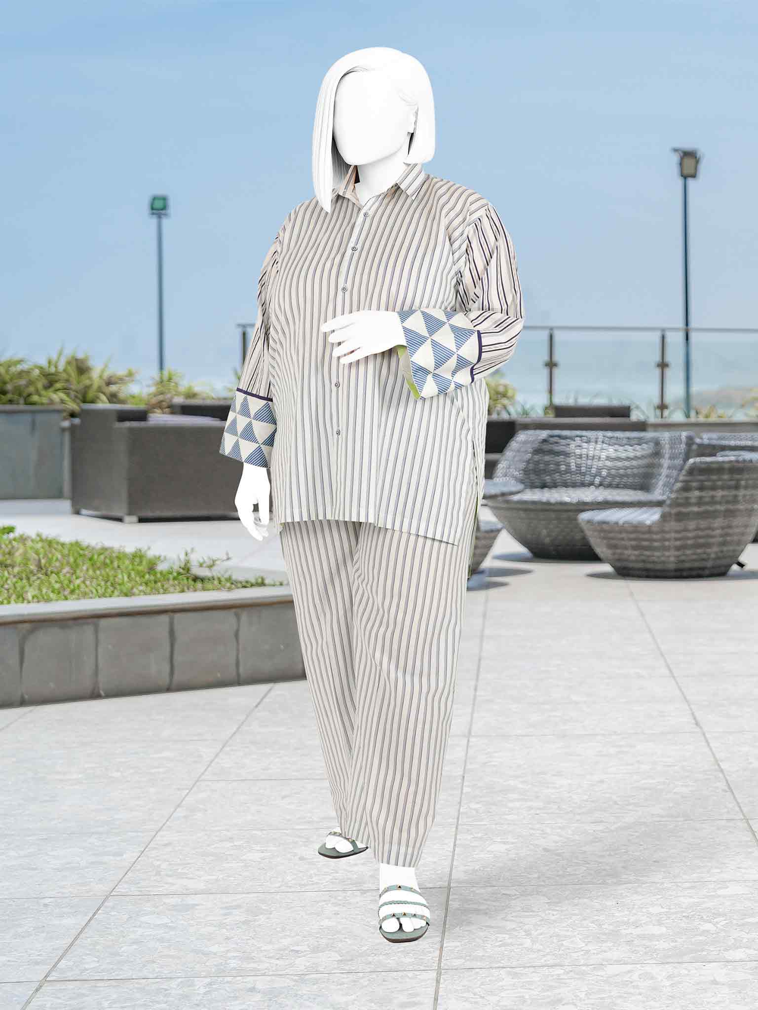 Printed Lawn Co-Ord Set  | PJWWUC-25007