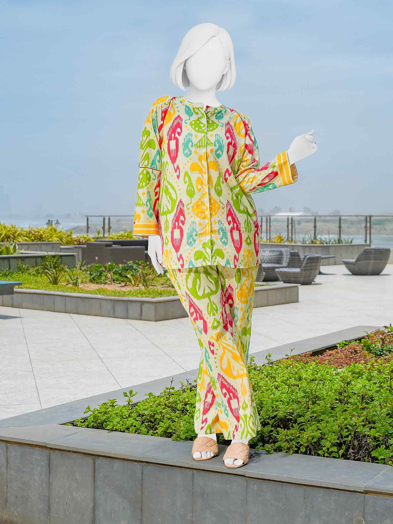 Printed Lawn Co-Ord Set  | PJWWUC-25013
