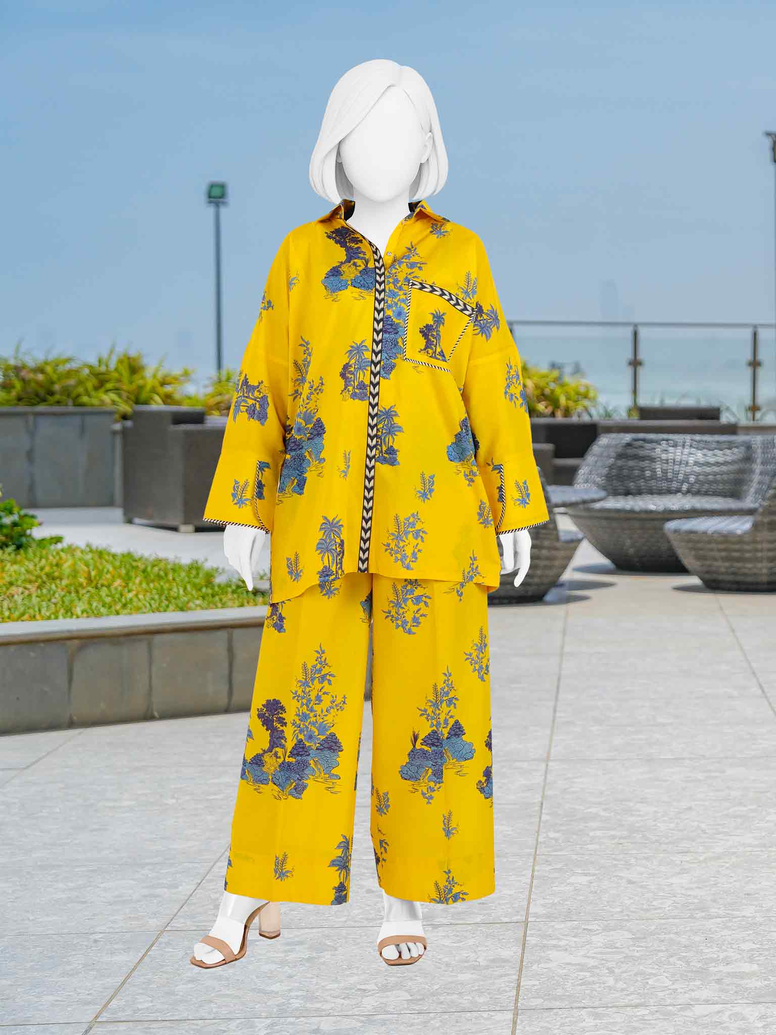 Printed Lawn Co-Ord Set  | PJWWUC-25020