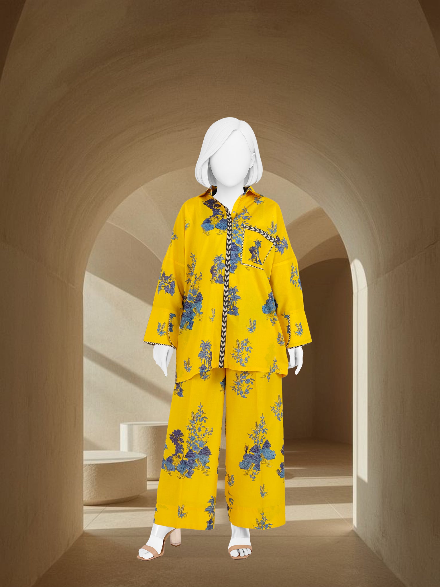 Printed Lawn Co-Ord Set  | PJWWUC-25020