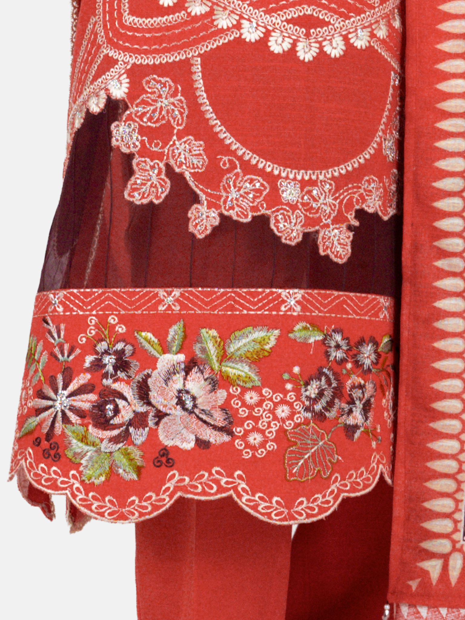 Embroidered Khaddar 3Pc Unstitched Suit | PJBKU251150B