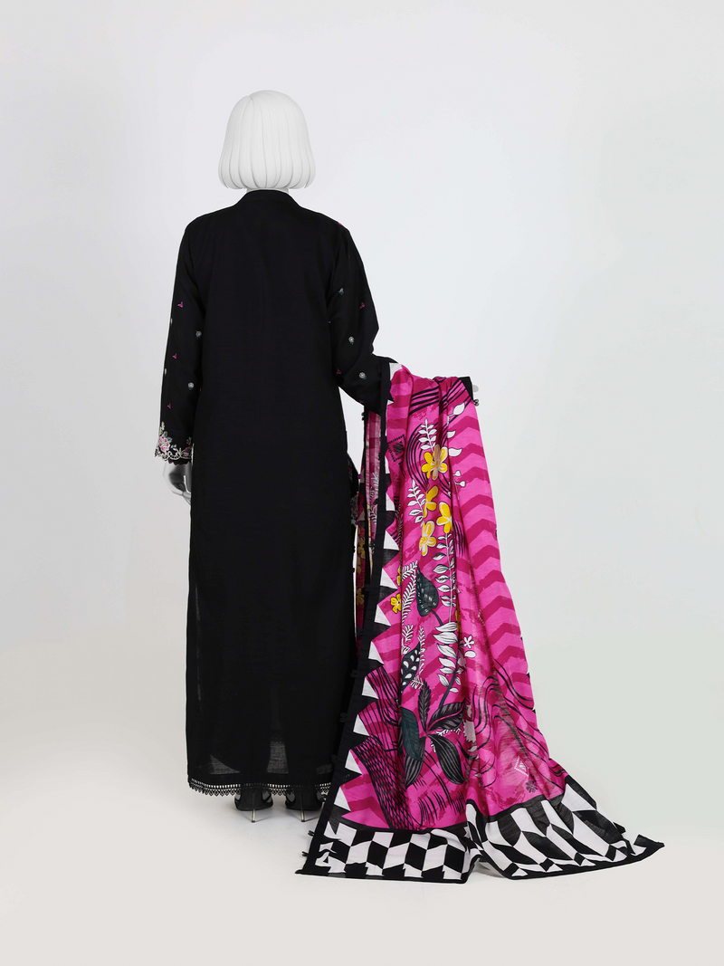 Embroidered Khaddar 3Pc Unstitched Suit | PJBKU251153A