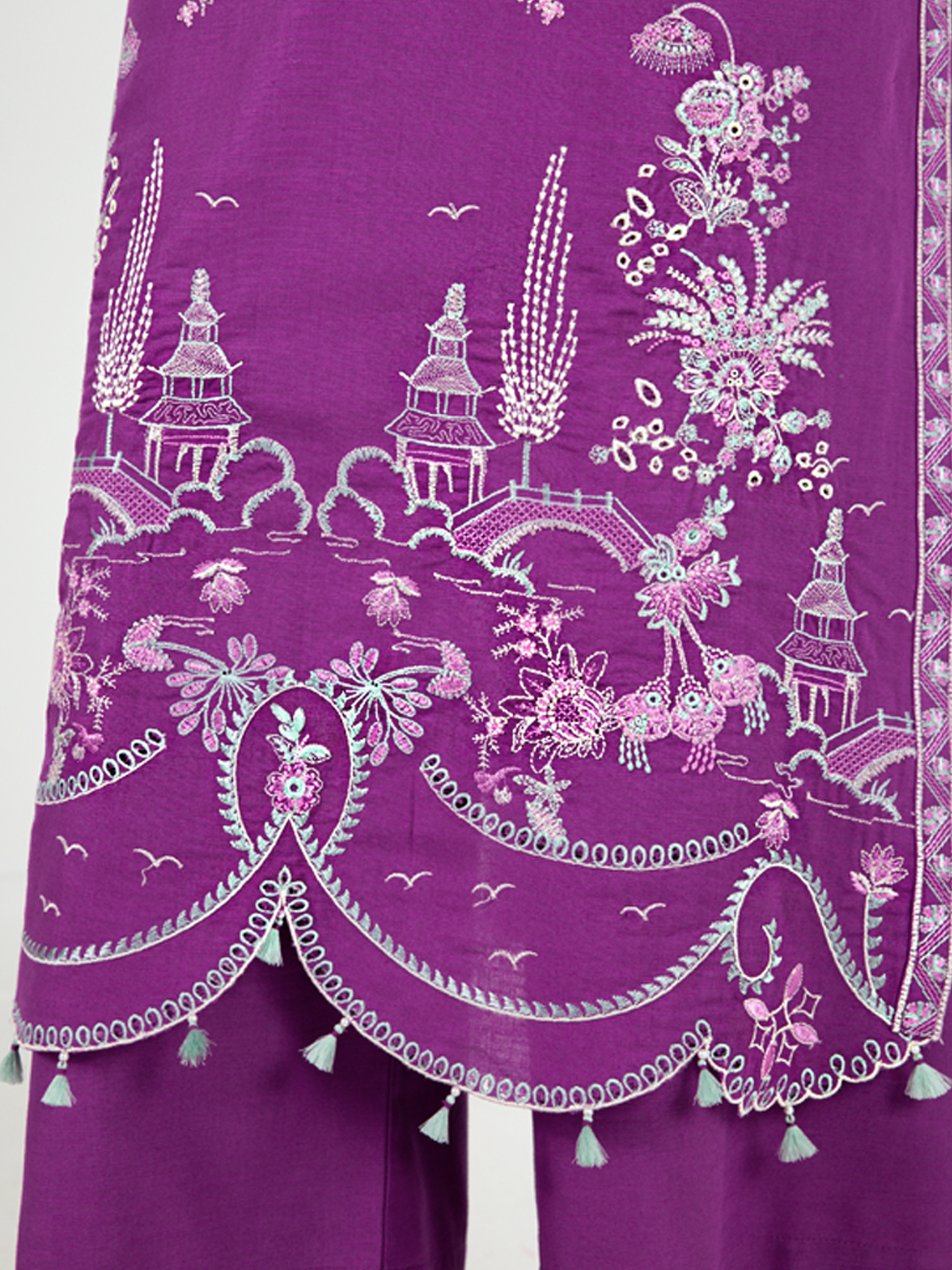 Embroidered Khaddar 3Pc Unstitched Suit | PJBKU251153B