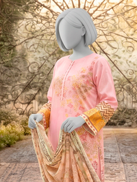 3Pc Stitched Lawn Printed Suit | PLS261200