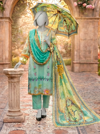 3Pc Stitched Lawn Printed Suit | PLS261315