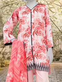 3Pc Stitched Lawn Printed Suit | PLS261354