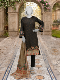 3Pc Stitched Lawn Printed Suit | PLS261377