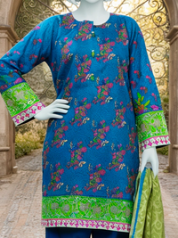 3Pc Stitched Lawn Printed Suit | PLS261456