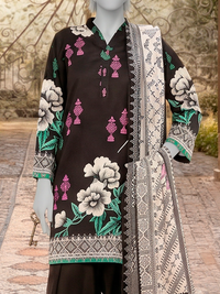 3Pc Stitched Lawn Printed Suit | PLS261466