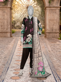 3Pc Stitched Lawn Printed Suit | PLS261466