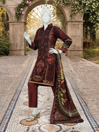 3Pc Stitched Lawn Printed Suit | PLS261535