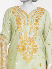 3Pc Stitched Lawn Embroidered Suit | PLSE251119