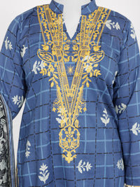 3Pc Stitched Lawn Embroidered Suit | PLSE251508