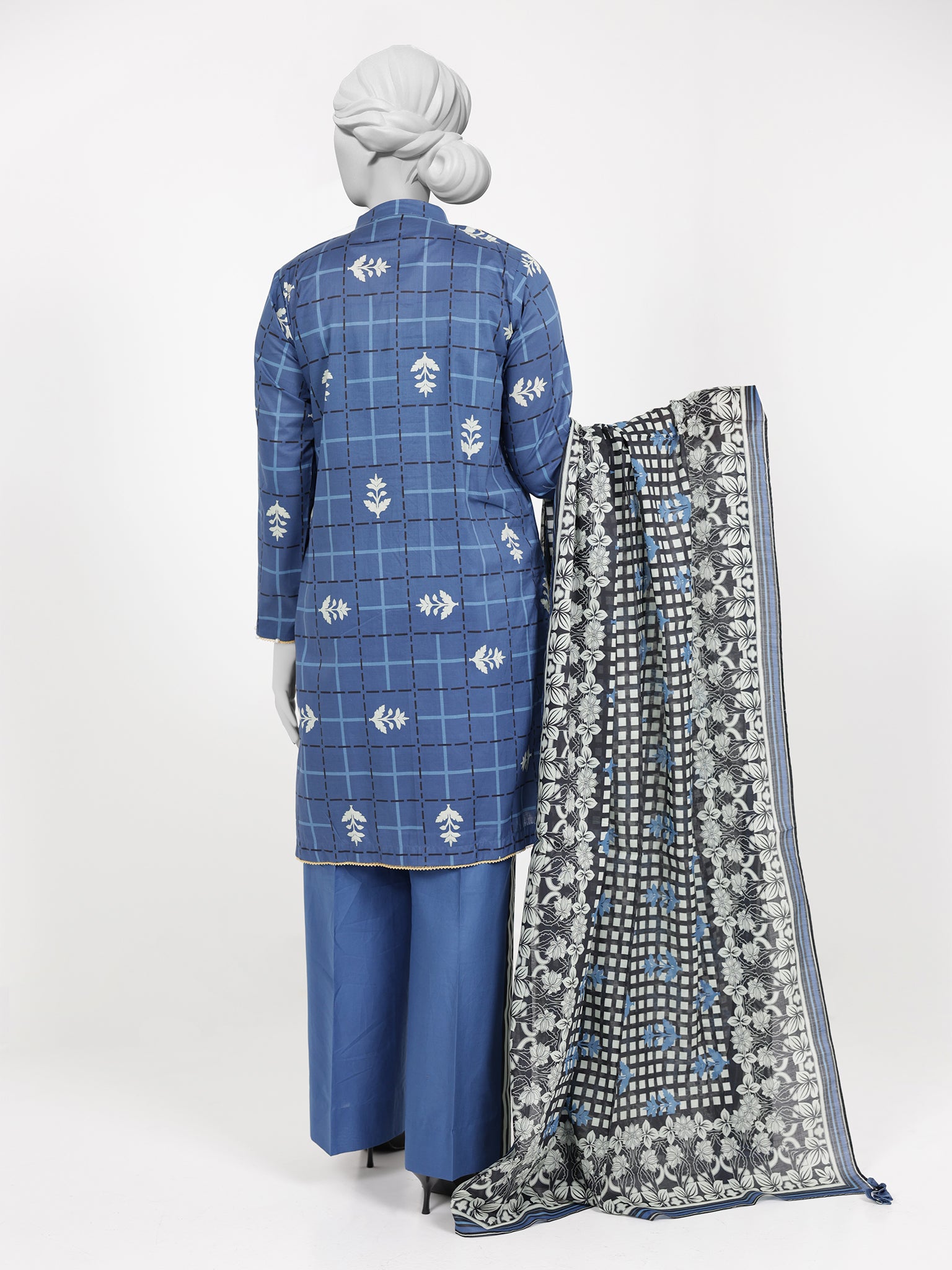 3Pc Stitched Lawn Embroidered Suit | PLSE251508