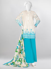 Lawn Printed 3 Piece Unstitched Suit | PLU-24-1021