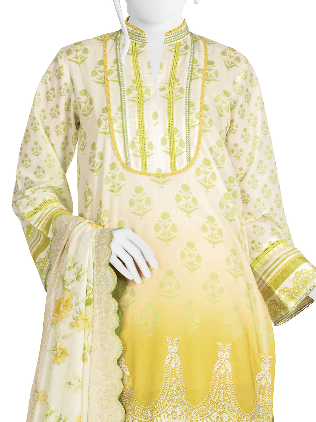 Lawn Printed 3 Piece Unstitched Suit | PLU-24-1037