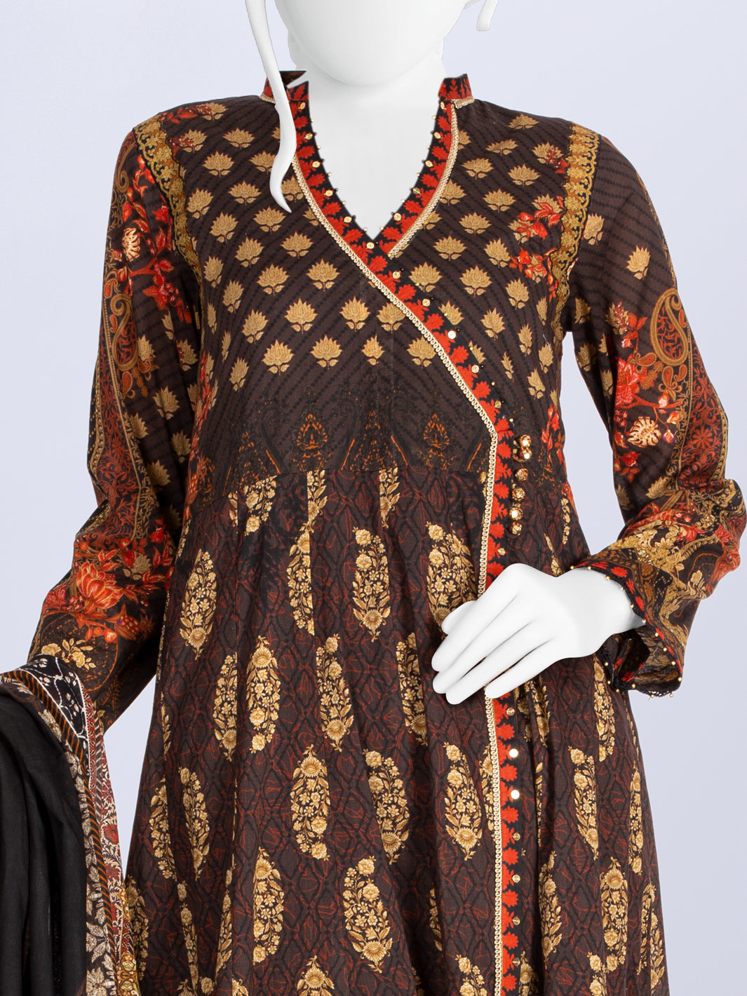 Lawn Printed 3 Piece Unstitched Suit | PLU-24-1043