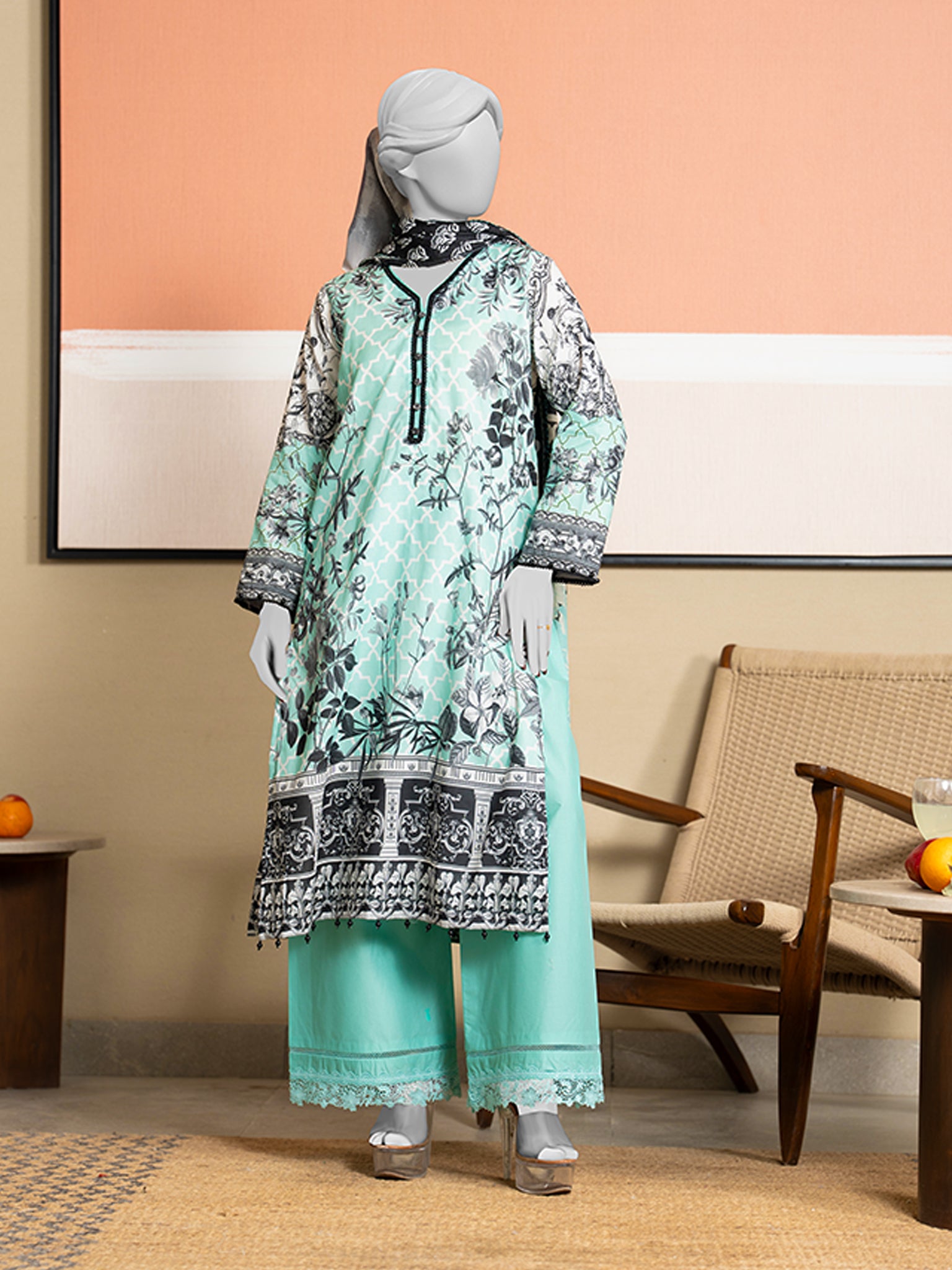 Lawn Printed 3 Piece Unstitched | PLU-24-1059