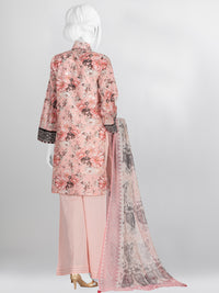 Lawn Printed 3 Piece Unstitched Suit | PLU-24-1063