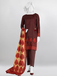 Lawn Printed 3 Piece Unstitched Suit | PLU-24-1081