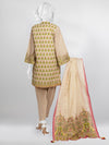 Beige Lawn 3 Piece Stitched Suit | PLS-24-7526