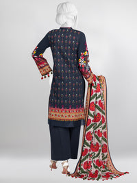 Blue Lawn 3 Piece Stitched Suit | PLS-24-7511