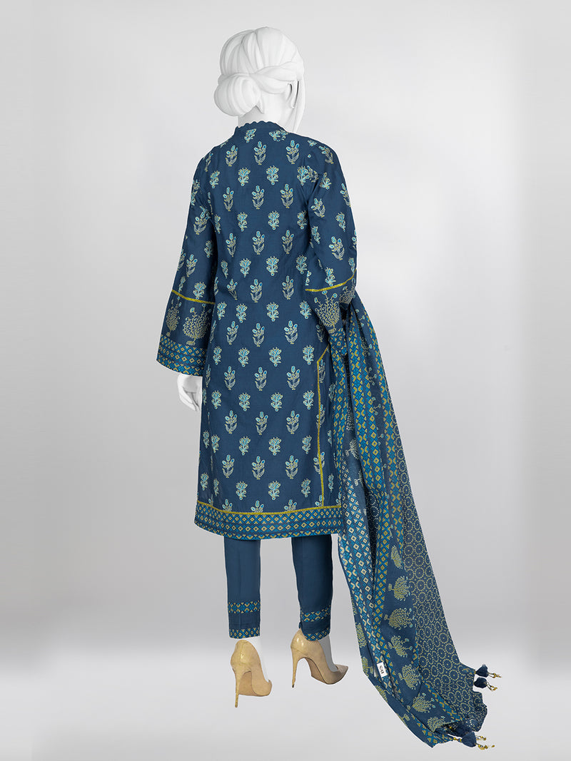 Lawn Printed 3 Piece Unstitched Suit | PLU-24-1120