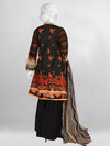 Black Red Lawn 3 Piece Stitched Suit | PLS-24-7538