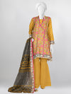 Lawn  Printed 3 Piece Unstitched Suit | PLU-24-1128