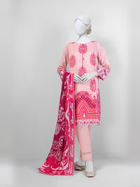 Lawn Printed 3 Piece Unstitched Suit | PLU-24-1138