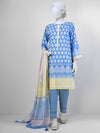 Lawn Printed 3 Piece Unstitched Suit | PLU-24-1139