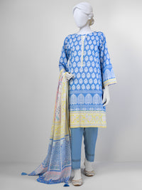 Lawn Printed 3 Piece Unstitched Suit | PLU-24-1139