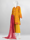 Yellow Pink Lawn 3 Piece Stitched Suit | PLS-24-7525