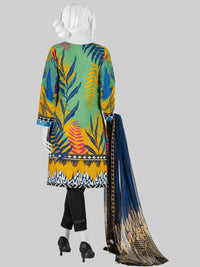 Lawn  Printed 3 Piece Unstitched Suit | PLU-24-1148