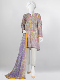 Lawn Printed 3 Piece Unstitched Suit | PLU-24-1152