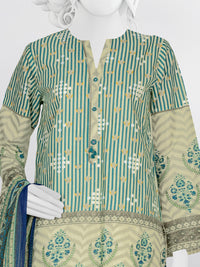 Lawn Printed 3 Piece Unstitched Suit | PLU-24-1155