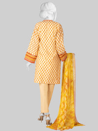 Yellow Lawn 3 Piece Stitched Suit | PLS-24-7536