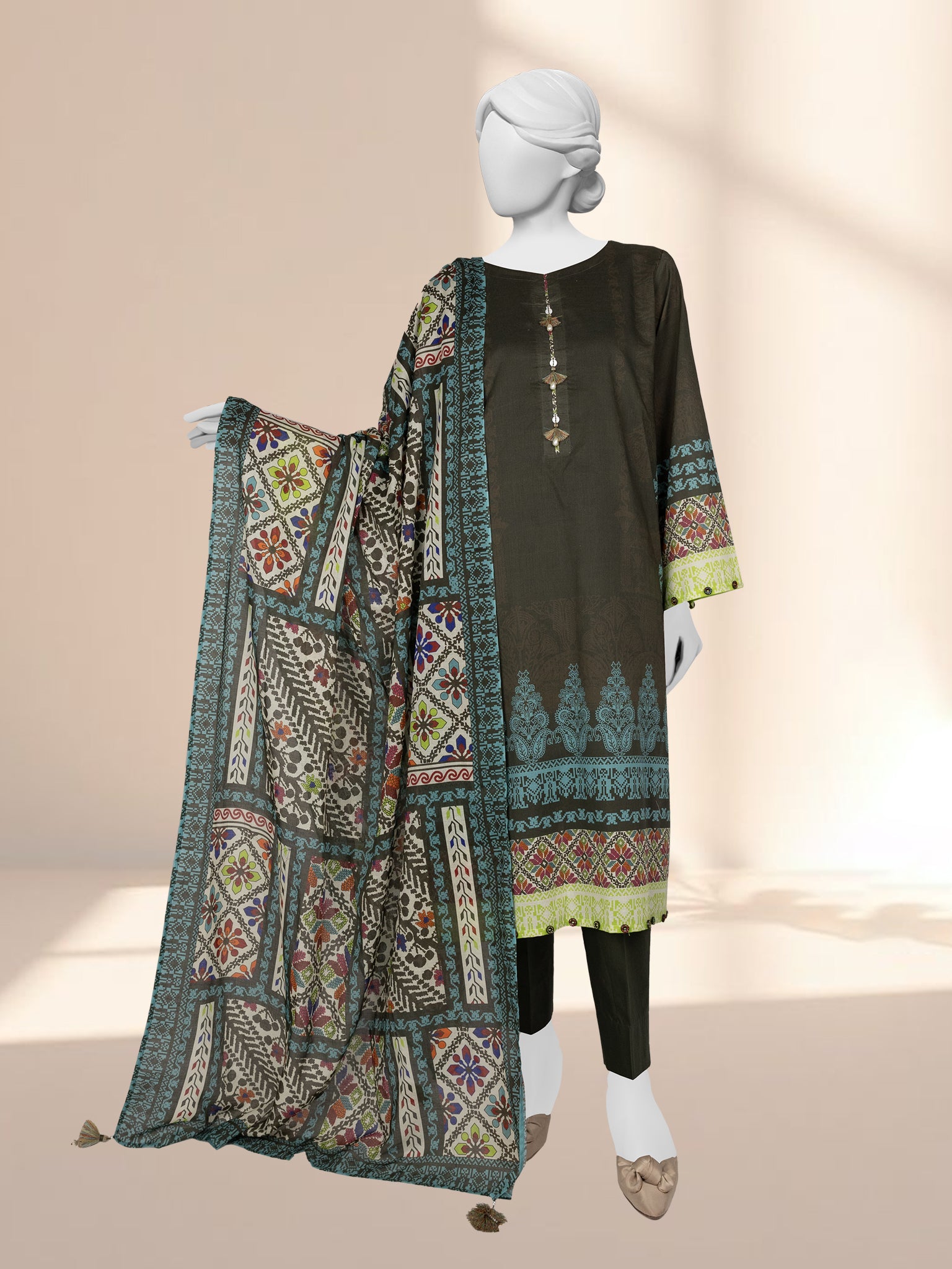 Lawn Printed 3 Piece Unstitched | PLU-24-1175