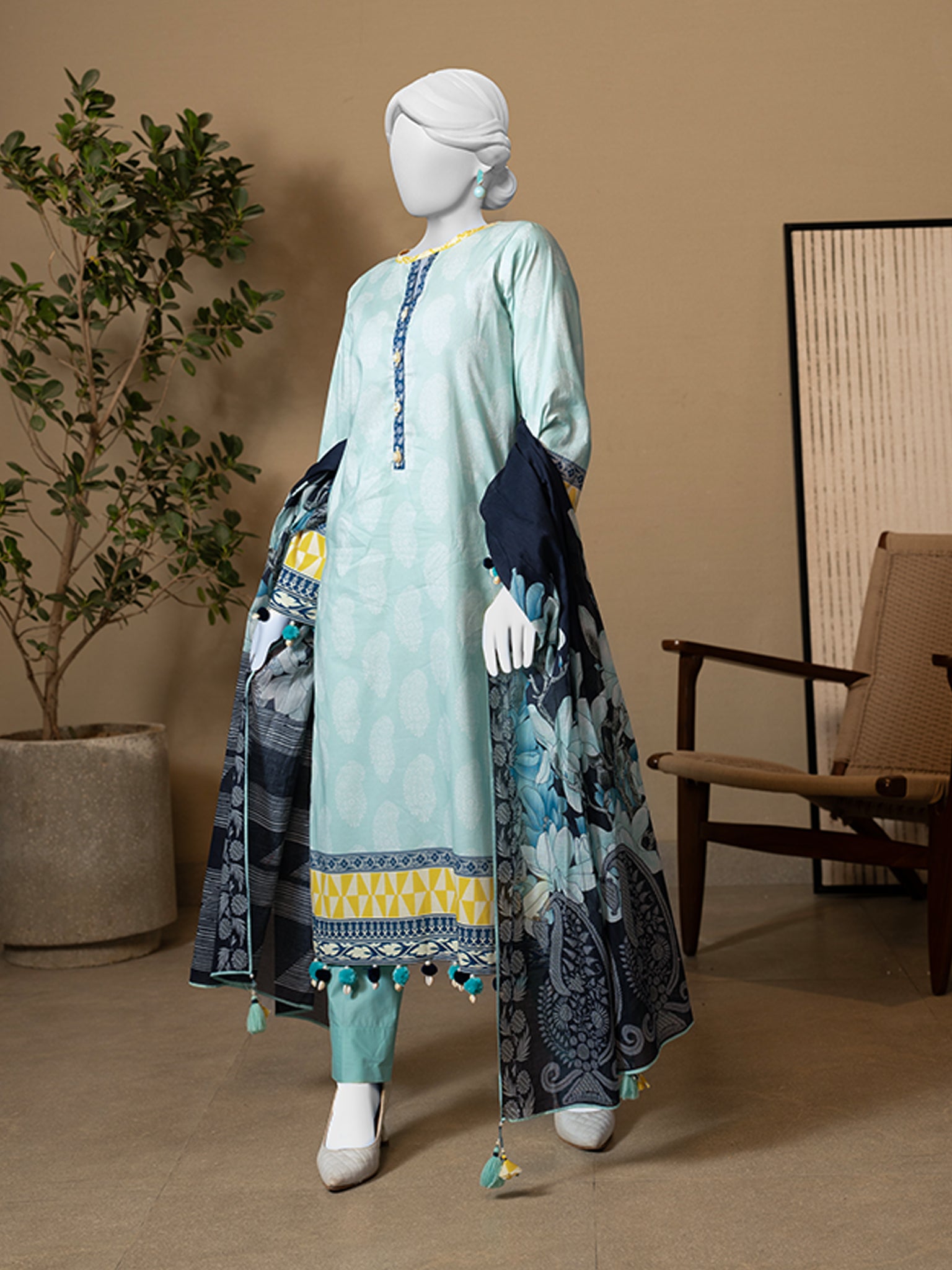 Lawn Printed 3 Piece Unstitched | PLU-24-1179