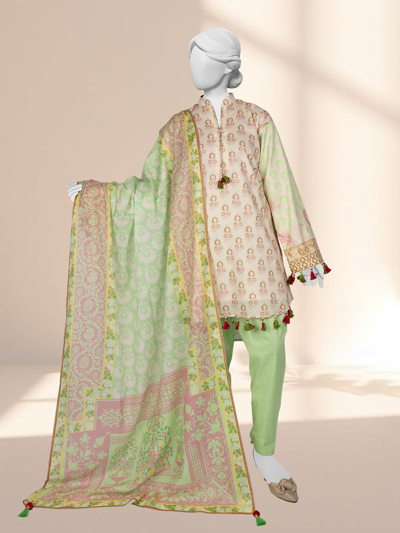 Lawn Printed 3 Piece Unstitched | PLU-24-1204